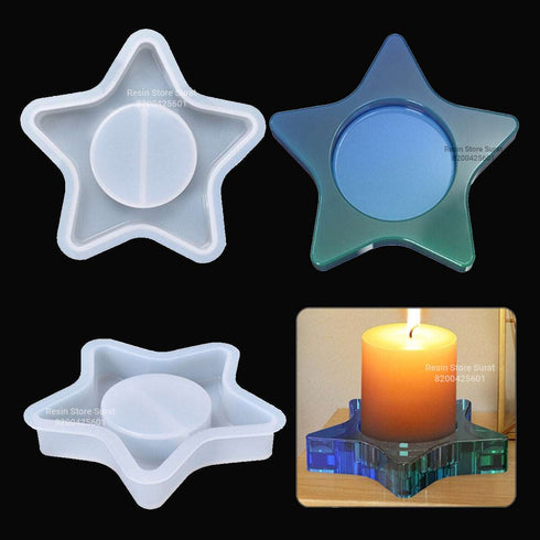 T-Light Star Candle Holder Mould